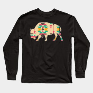 Bison Pattern - 8 Long Sleeve T-Shirt